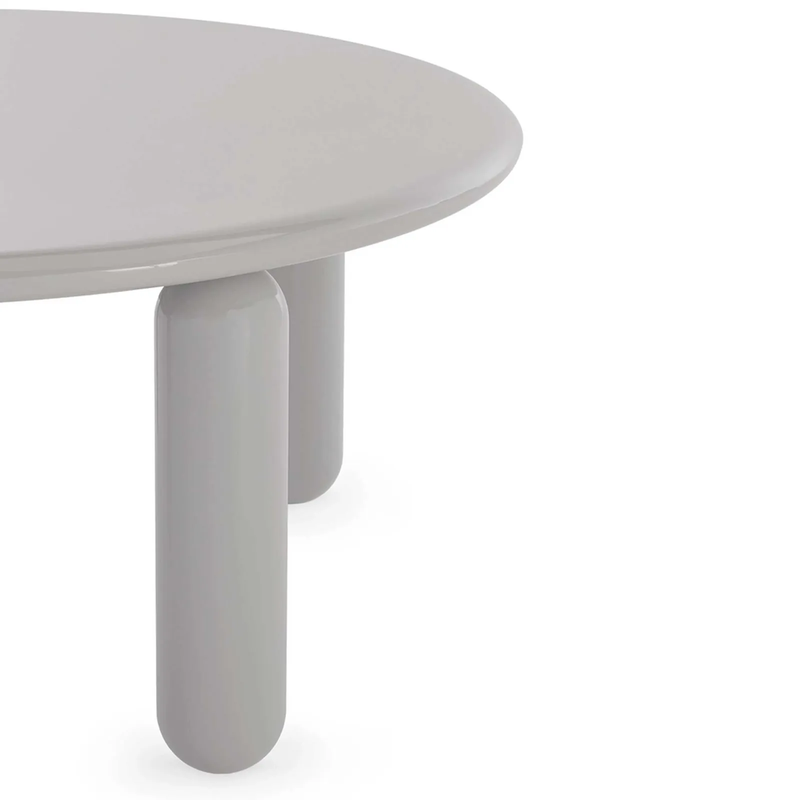 Kartell Undique Mas Side Table 85X85X30 Grey, Round Wood | Barker & Stonehouse 6