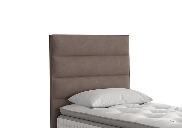 Farleigh Floor Standing Headboard - Single - Faux Suede Mocha