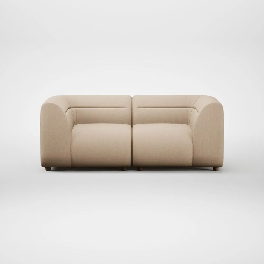 Heal's Lilli 2 Seater Sofa Smart Cotton Linen Rice Natural Feet 2