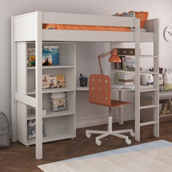 Classic Highsleeper with Desk and Bookcase