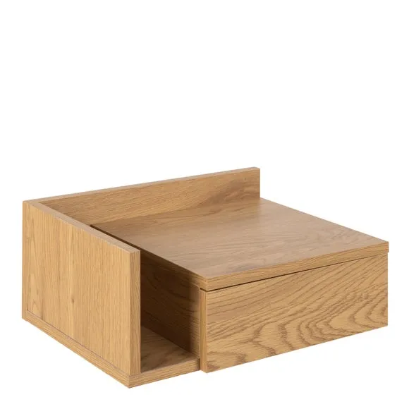 Return - Furniture To Go Ashlan 1 Drawer Square Wall Mounted Bedside Table 2