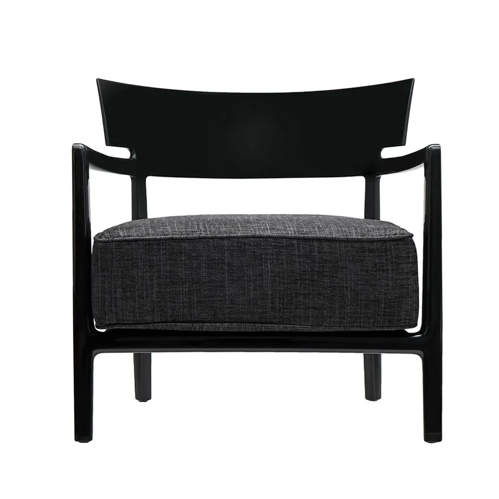 Kartell Cara Chair Black Frame Anthracite Seat 3