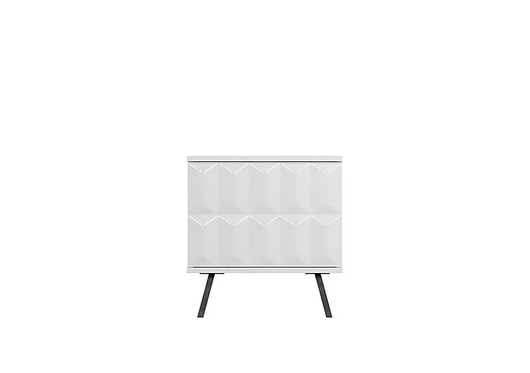 Alpha Lamp Table with SMART LED Lighting - White
