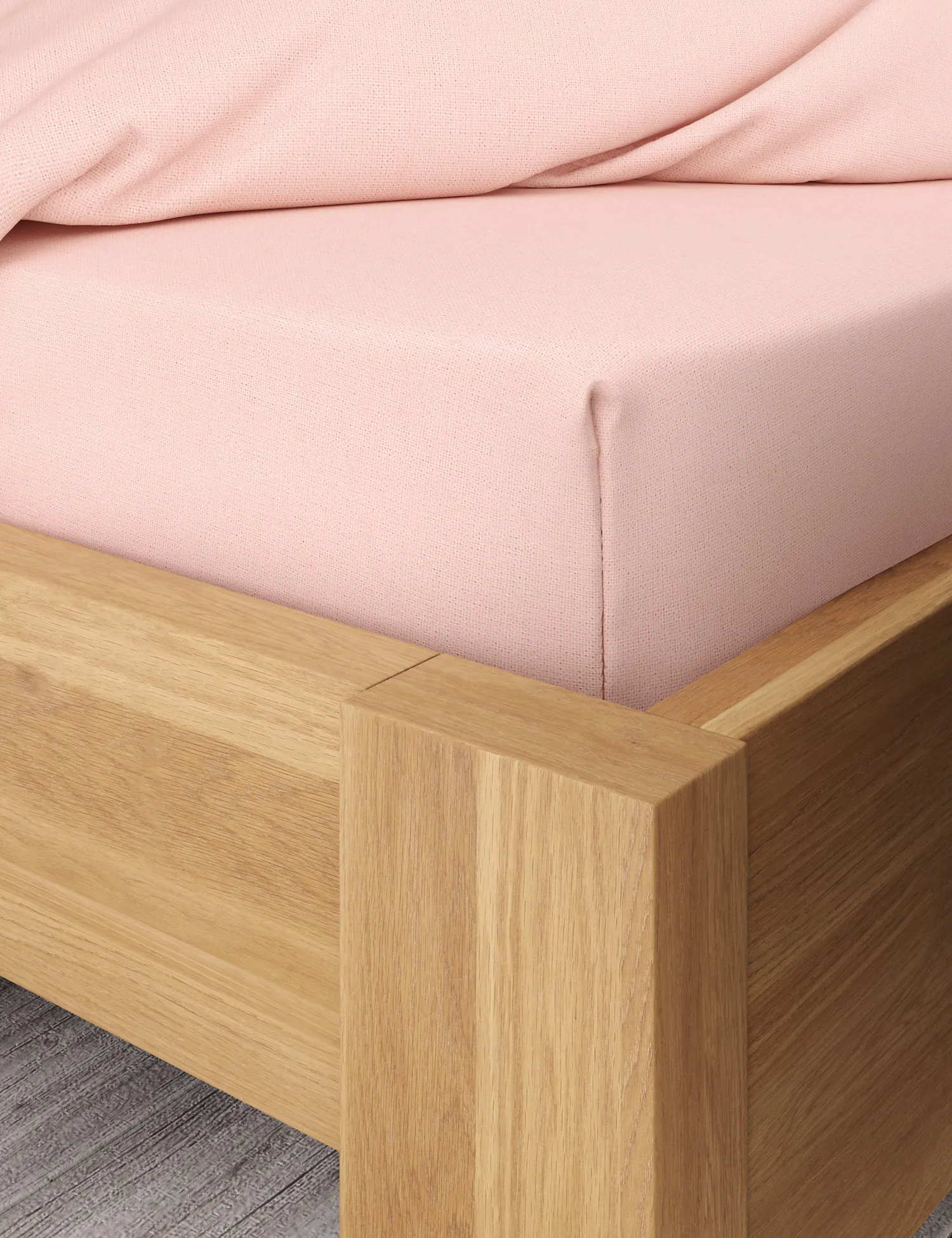 M&S Pure Cotton Brushed Fitted Sheet