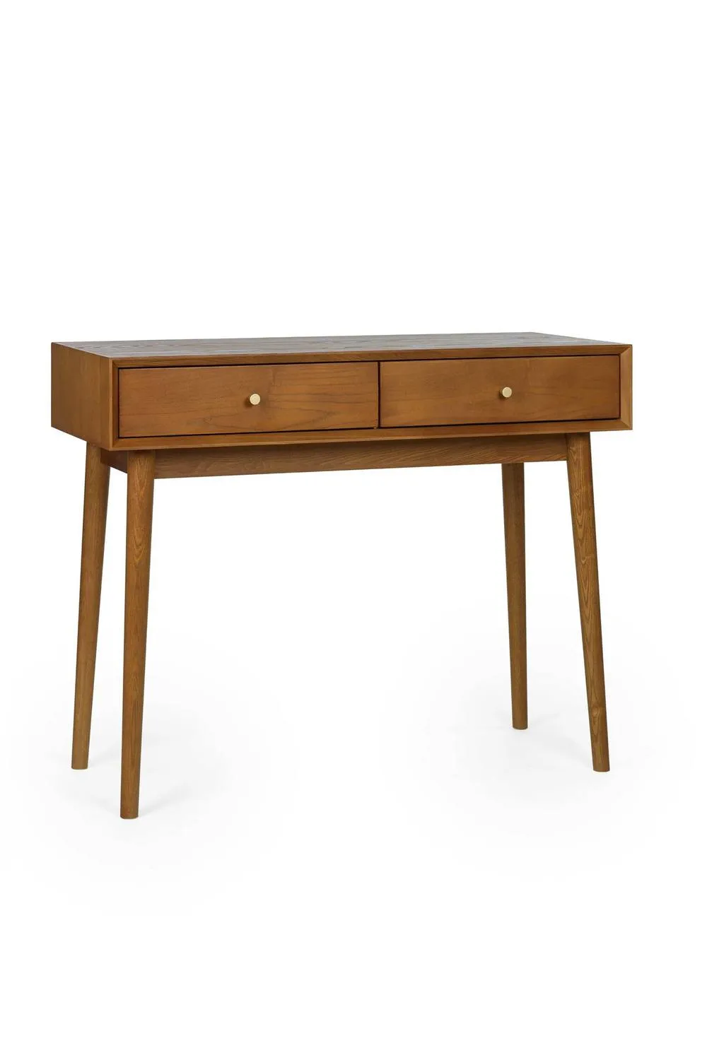 Julian Bowen Lowry 2 Drawer Console Table in Tan 4