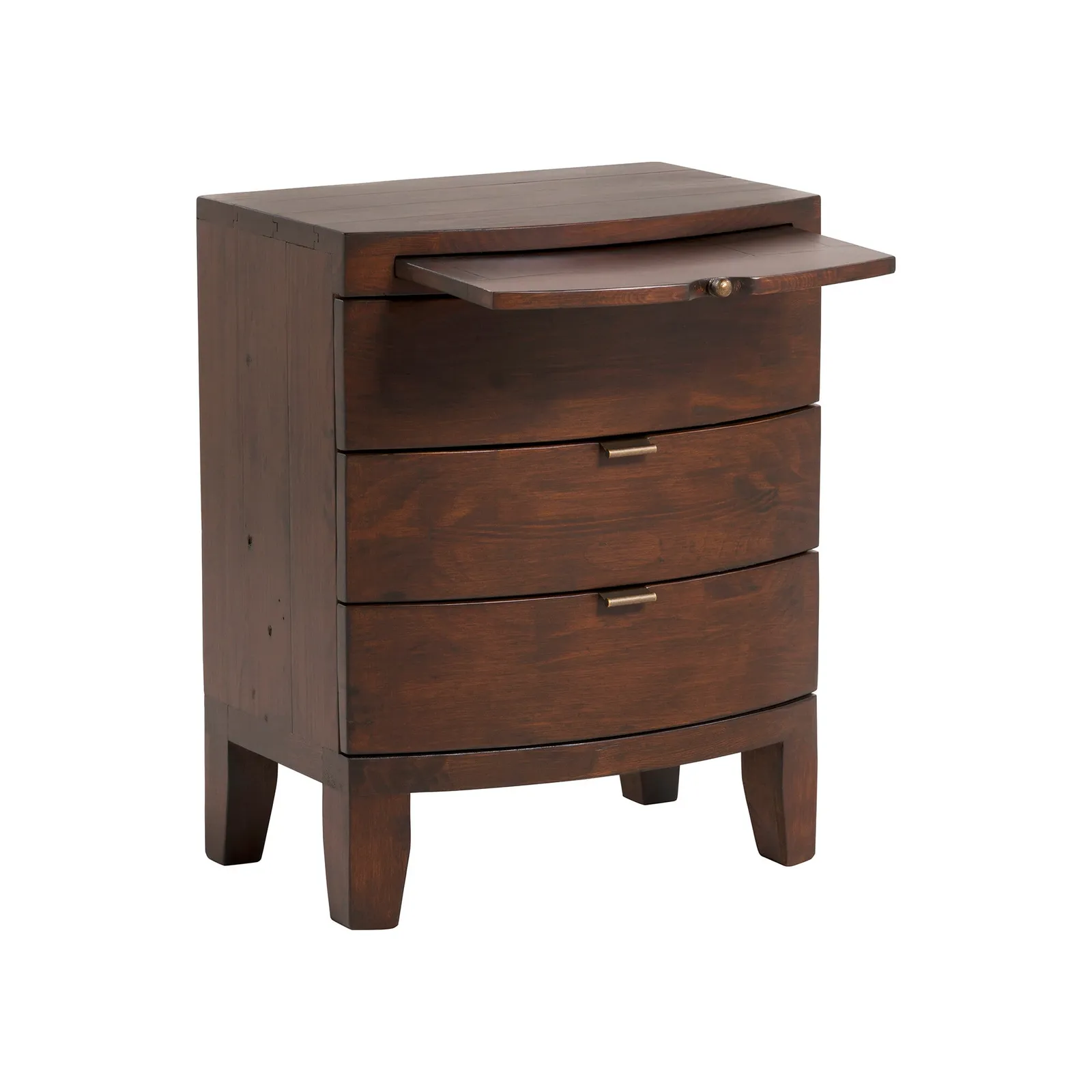 Navajos 3 Drawer Wide Bedside Table, Wood | Barker & Stonehouse 5