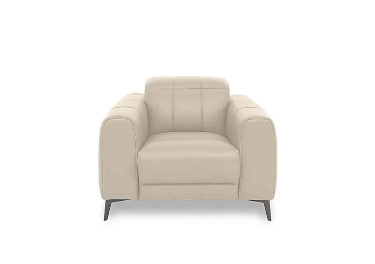 Ezra Leather Chair - Bone China