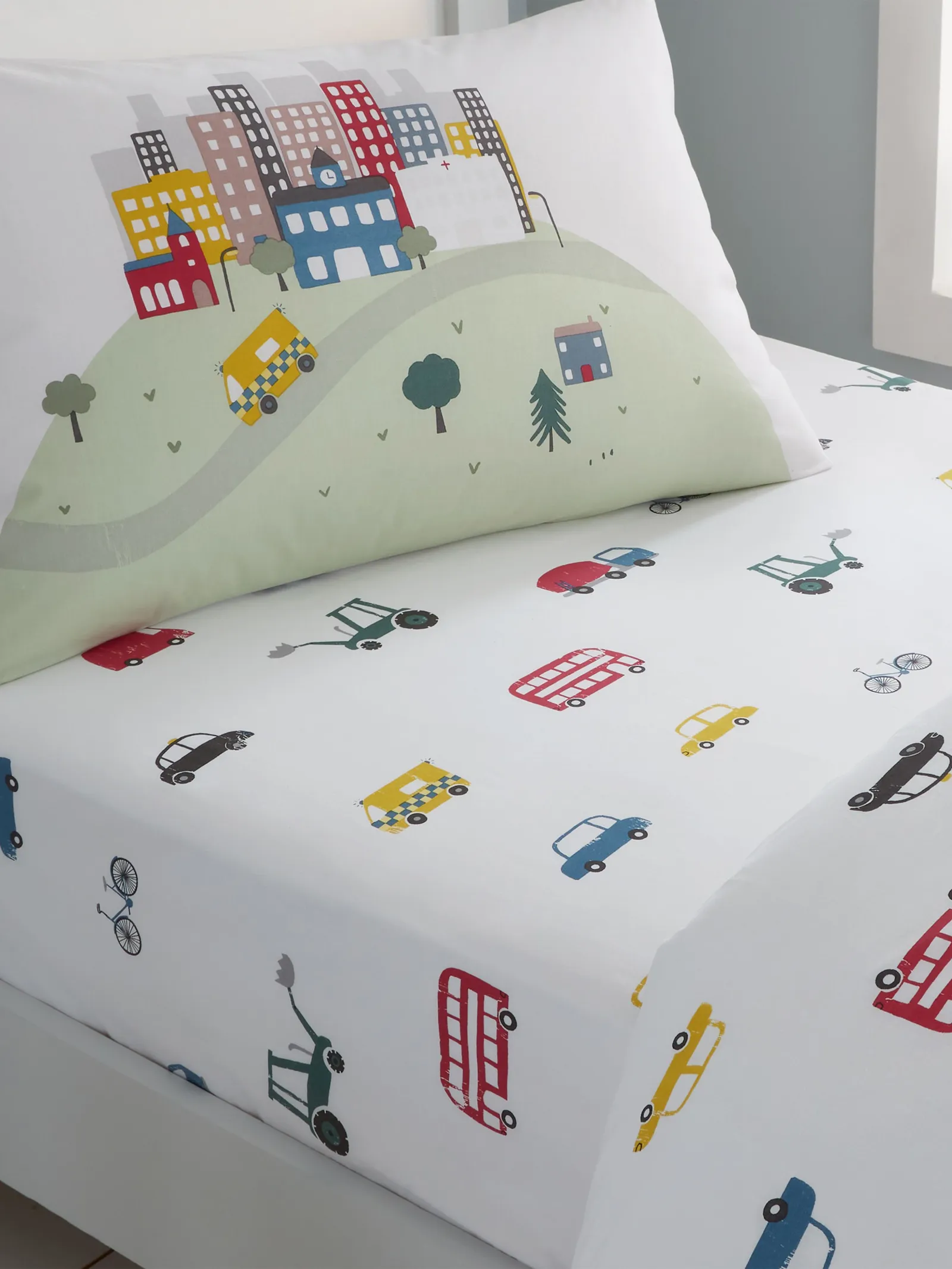 Bianca 'Transport' Cotton Fitted Sheet in White