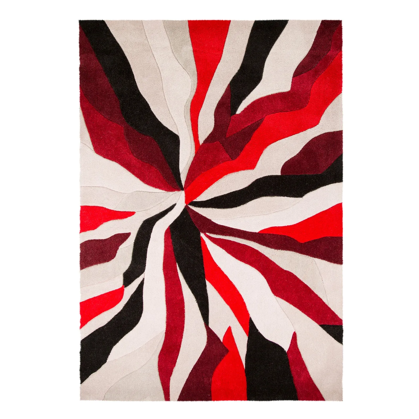 Infinite Splinter Rug Red