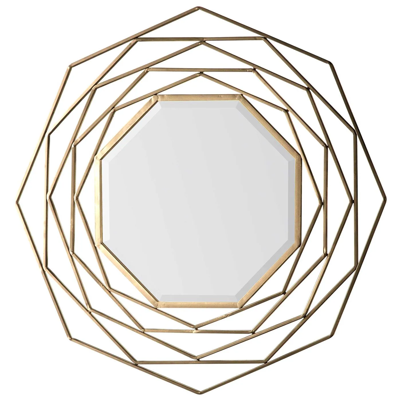 Bordered Mirror, Gold