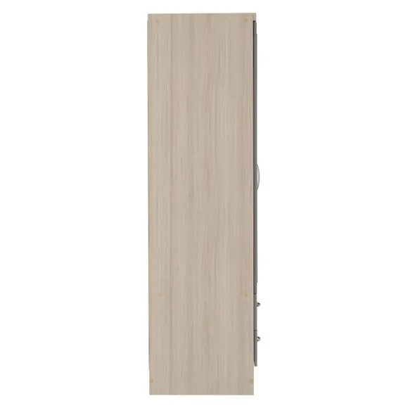 Nevada Triple 2 Drawer Wardrobe, Mirrored 5