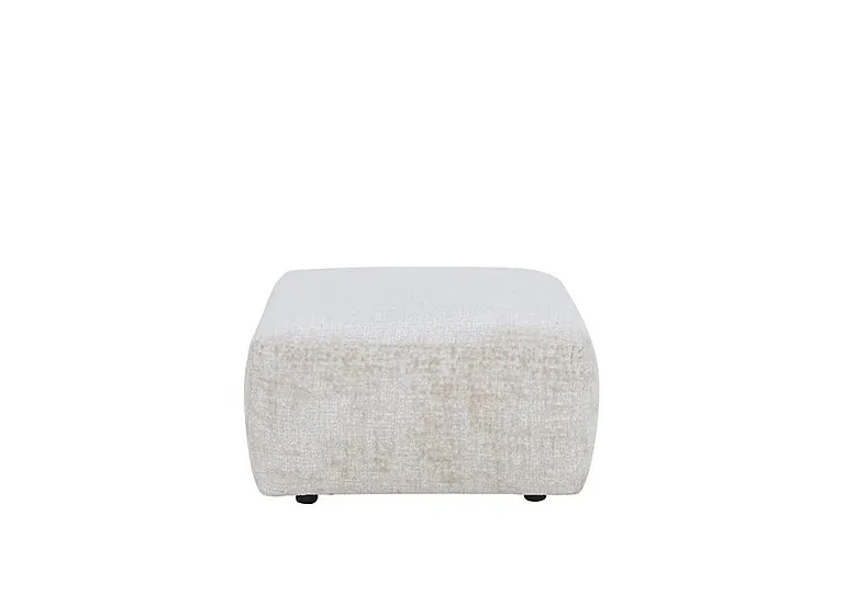 Pandora Medium Footstool - Plain Ivory