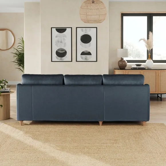 Hattie Matte Plush Velvet Corner Chaise Sofa 3