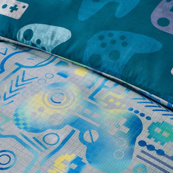 Catherine Lansfield Gamer Duvet Cover & Pillowcase Set 4