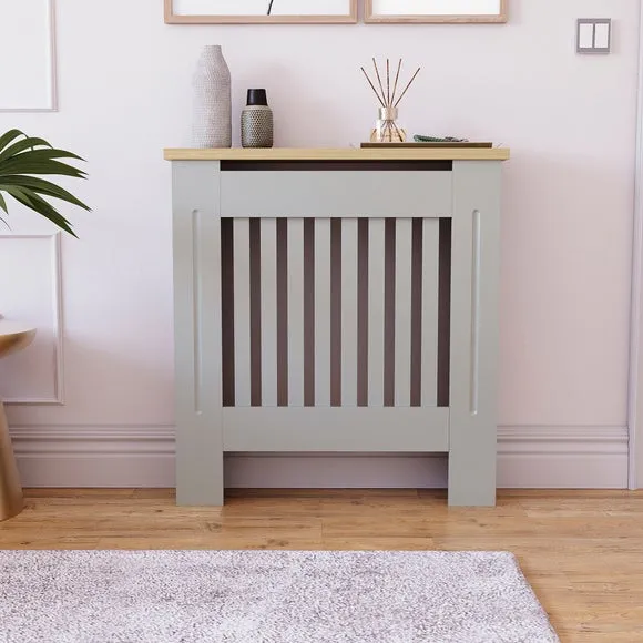 Return - Vida Designs Arlington Radiator Cover, Grey Small 2