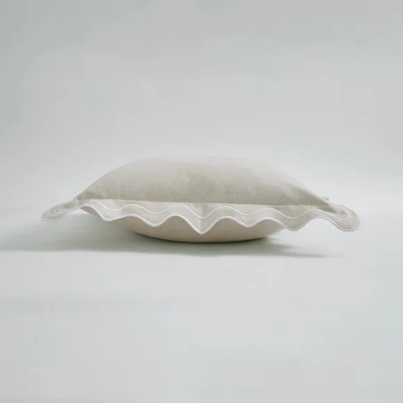 Scalloped Edge Square Cushion 4