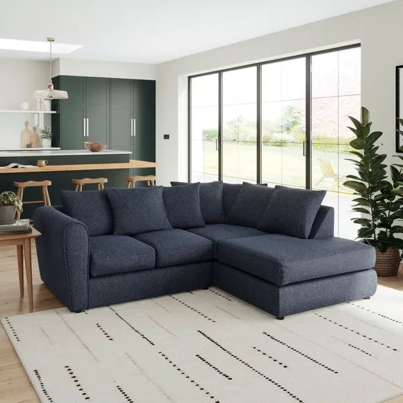 Blake Multi Texture Corner Chaise Sofa