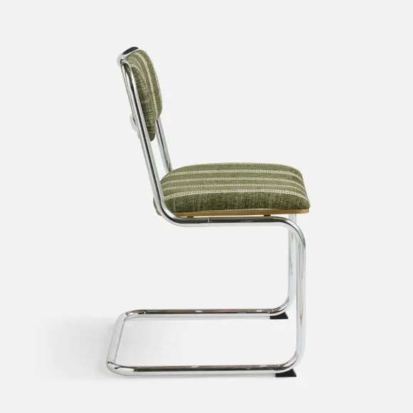 Draper Cantilever Dining Chair, Textured Weave 6