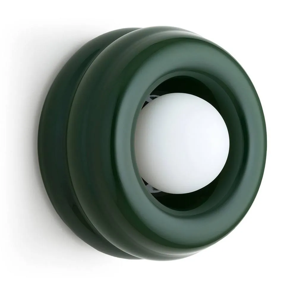 Netlighting Tevo Wall Lamp Bottle Green Opal Matte G9 5