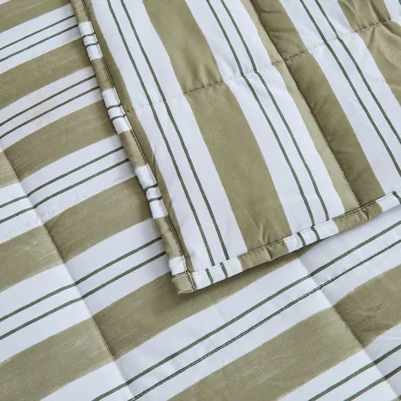 Quilted Stripe Weighted Blanket 2
