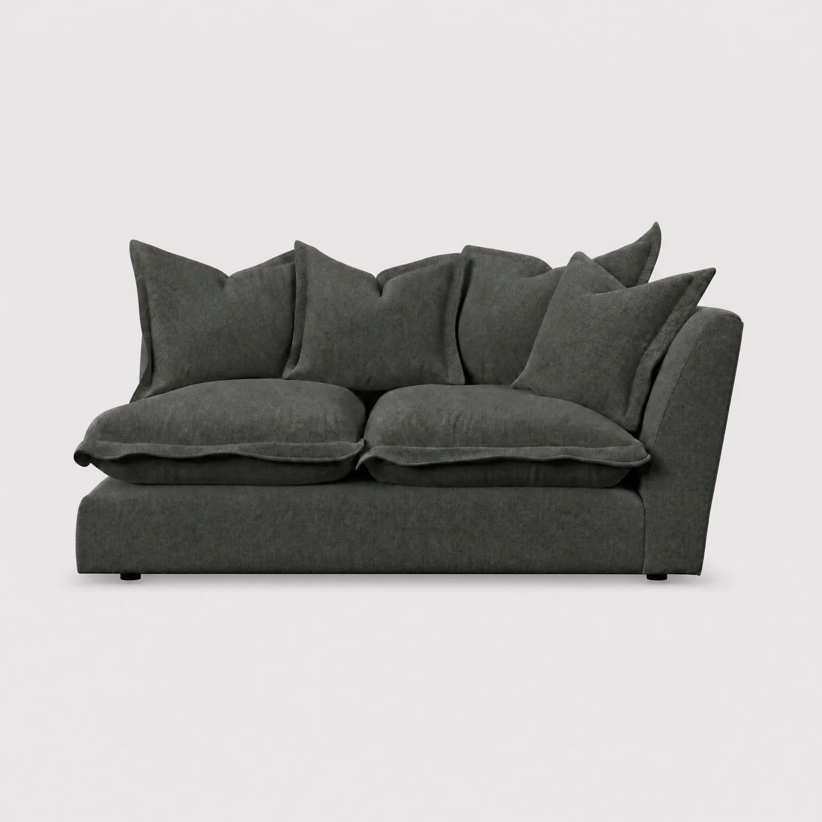 Odyssey 2 Seater With 1 Arm Right Modular Sofa, Green Fabric | Barker & Stonehouse 1