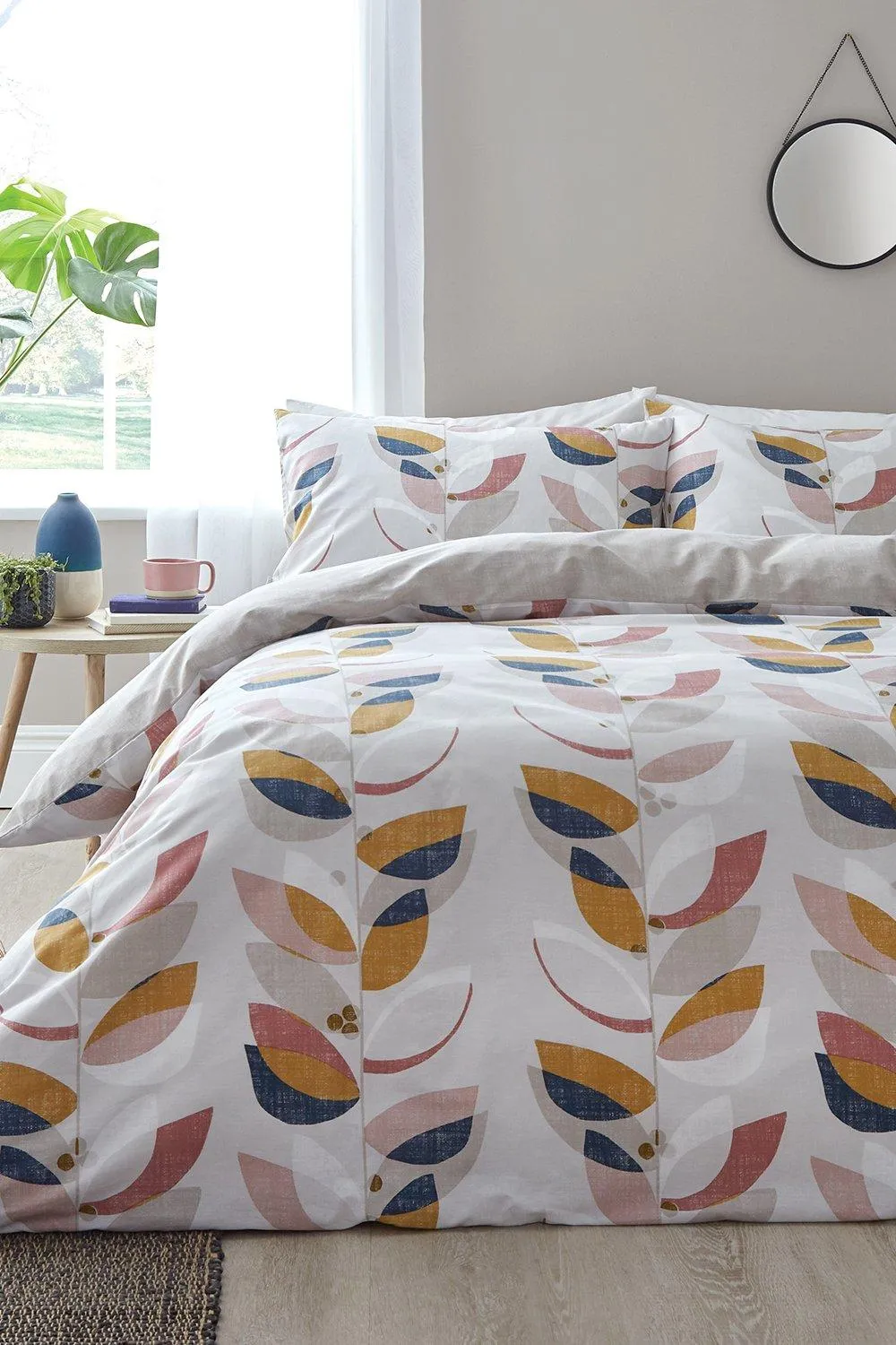 Layered Leaf Single Duvet Set