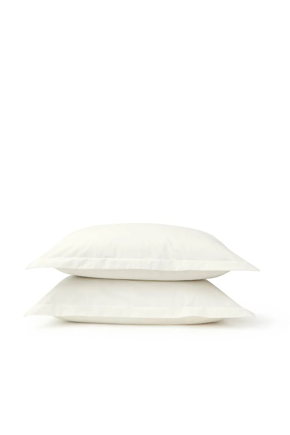 CHRISTY Pure Cotton Percale Oxford Pillowcase Pair in Ivory 3