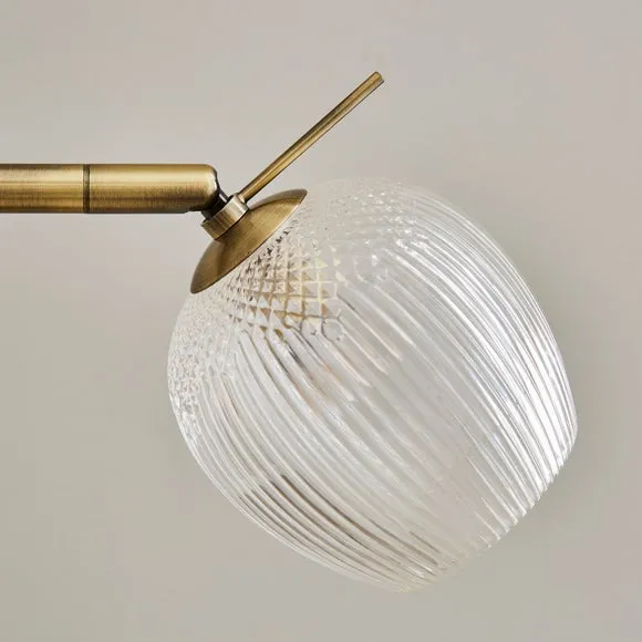 Cassia Pressed Glass Mother and Child Adjustable Floor Lamp 4