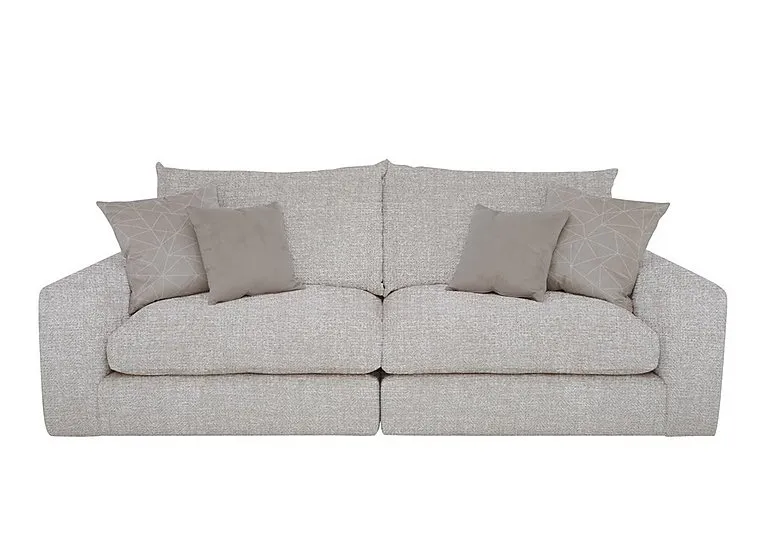 Pandora 4 Seater Split Frame Foam Fill Sofa - Plain Mink