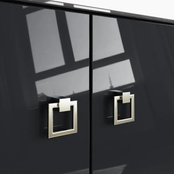 Return - Lyra Tall Smart Sideboard, Onyx Black 6