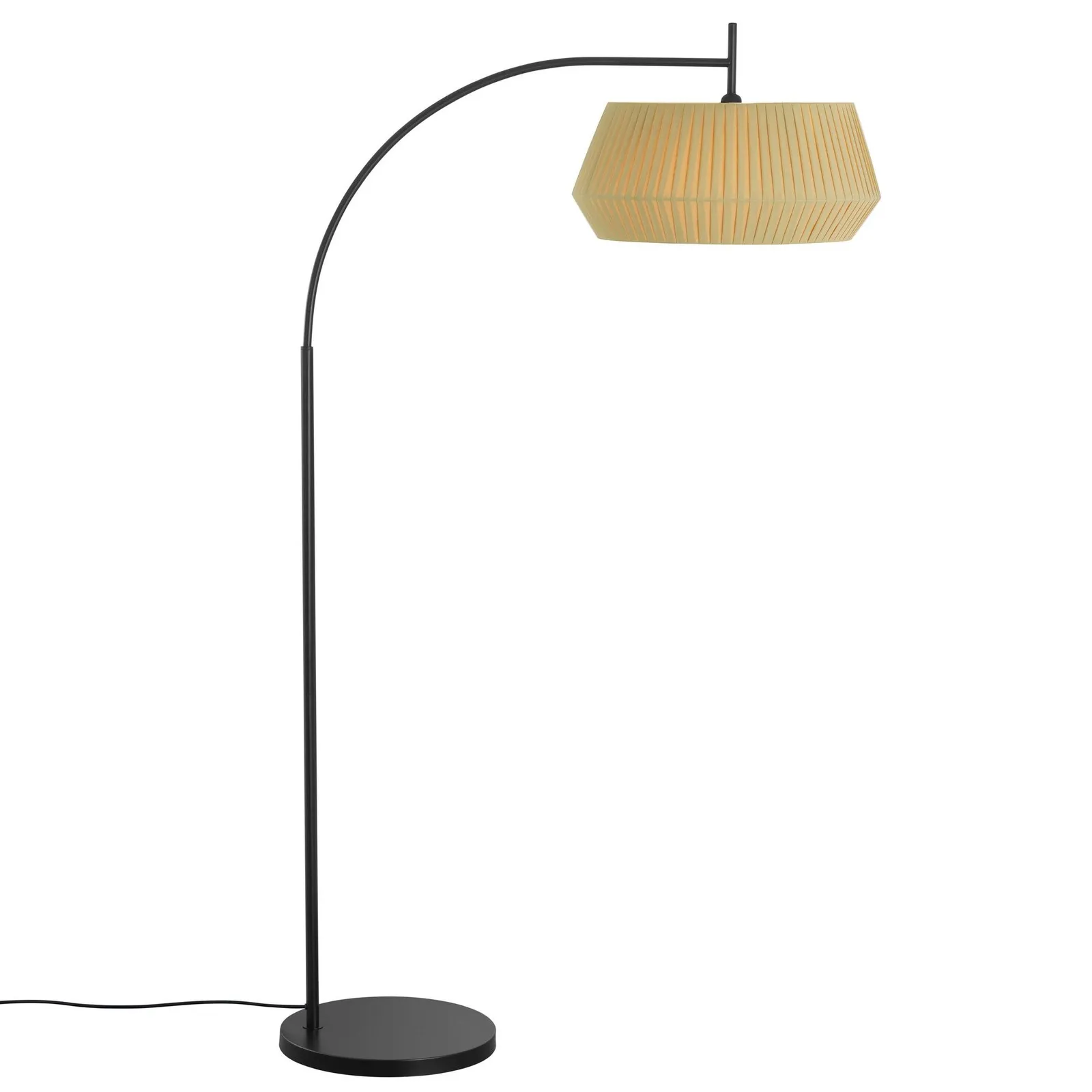 Nordlux Dicte Floor Lamp Beige Textile Livingroom E27 Switch 2
