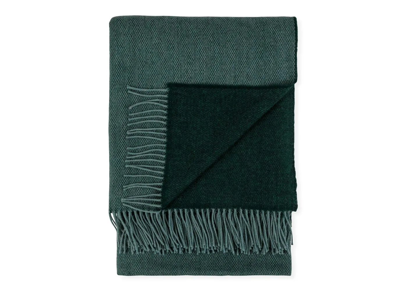 Heal's Two Tone Merino Throw Forest