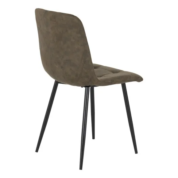 Fenton Set of 2 Dining Chairs, Faux Suede 6