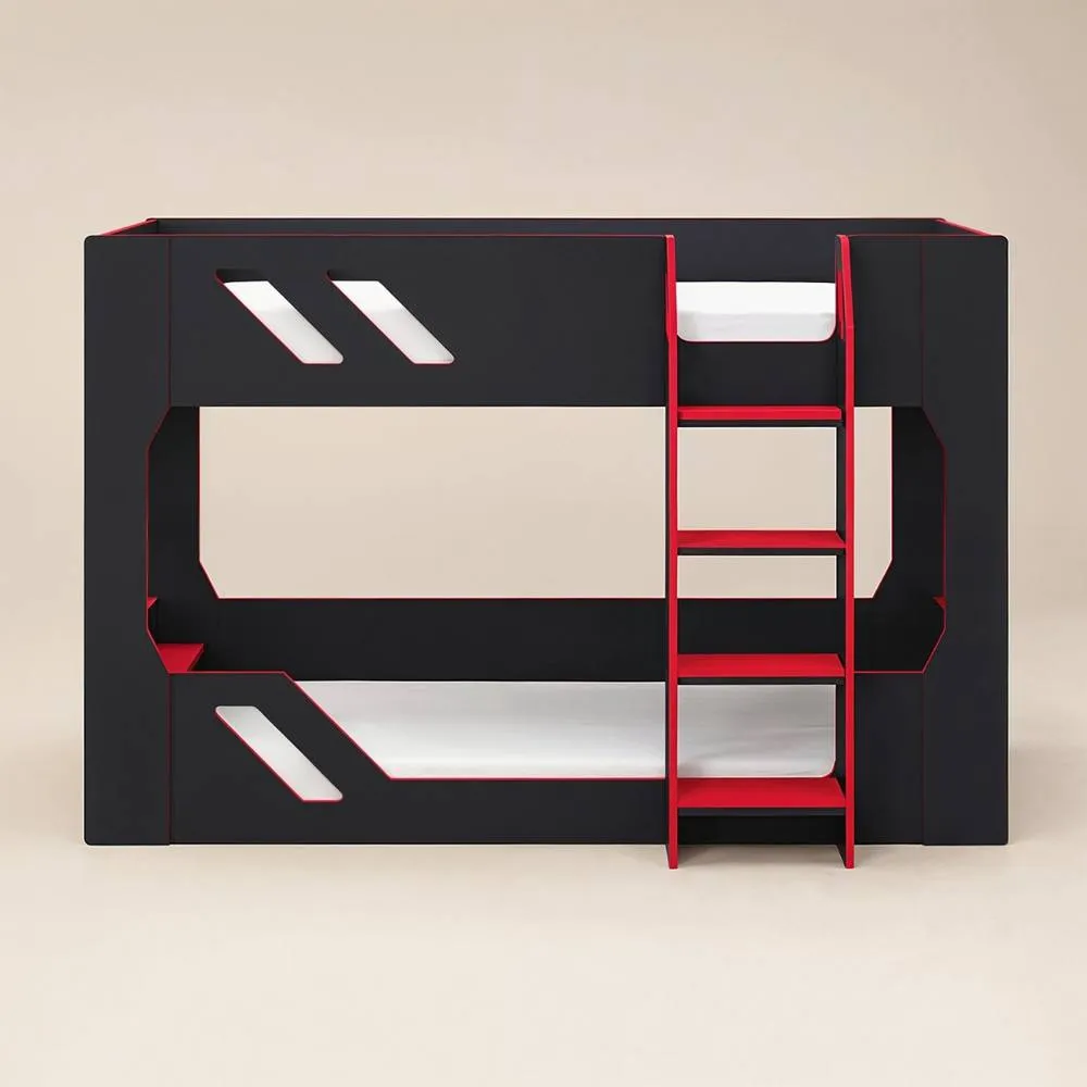 Flair Shuttle Gaming Bunk Bed Black & Red 4