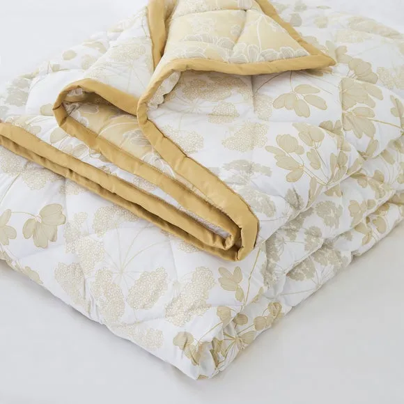 Dorma Daylesford Yellow 100% Cotton Bedspread 3