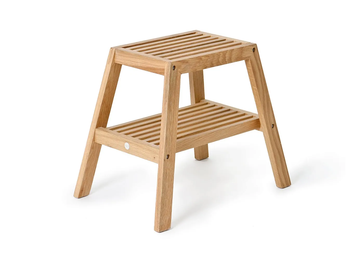 Wireworks Slatted Stool Natural Oak 2