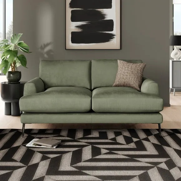 Lawson Matte Plush Velvet 2 Seater Sofa 1