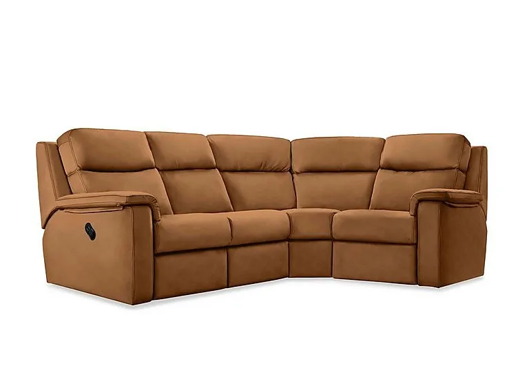Thornbury Leather Manual Recliner Left Hand Facing Corner Sofa - Cambridge Tan