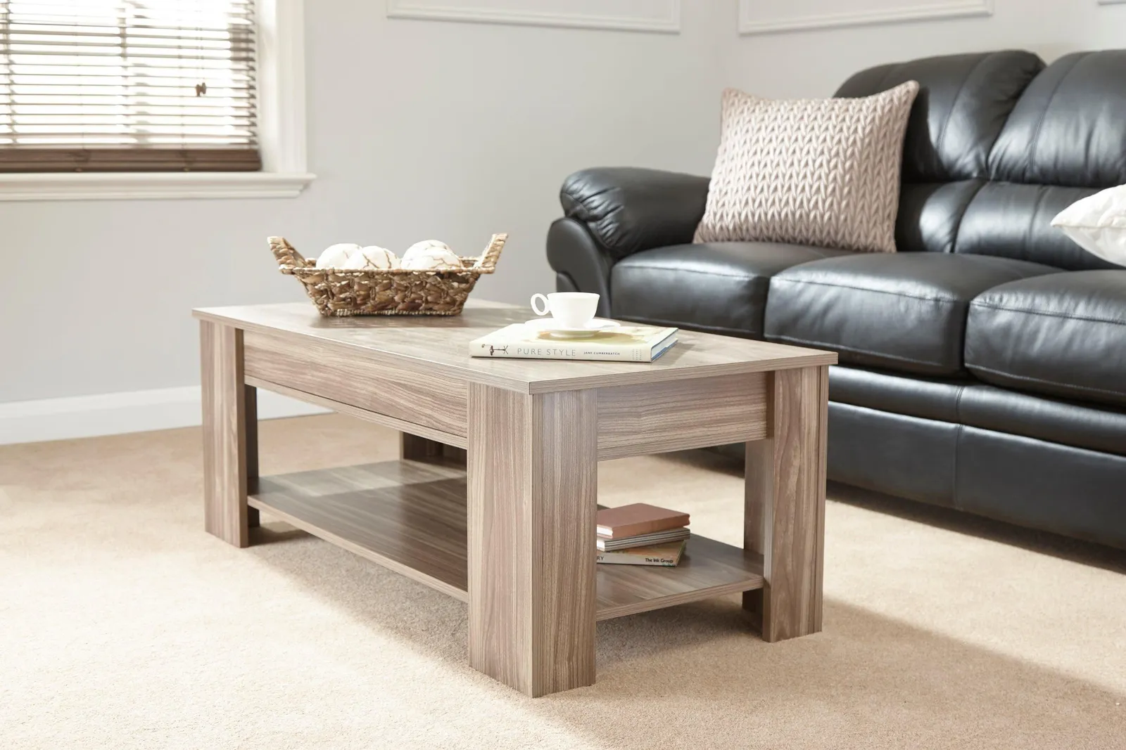 GFW Lift Up Coffee Table in Walnut 2