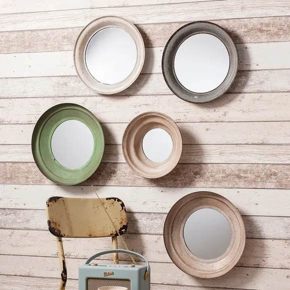 Set of 5 Eldridge Round Wall Mirrors
