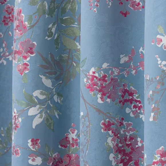 Trailing Wisteria Blackout Pencil Pleat Curtain (Blackout Available) 3