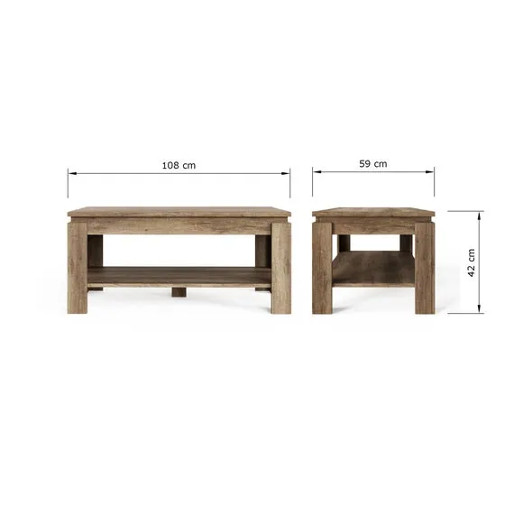 Canyon Coffee Table, Oak 6