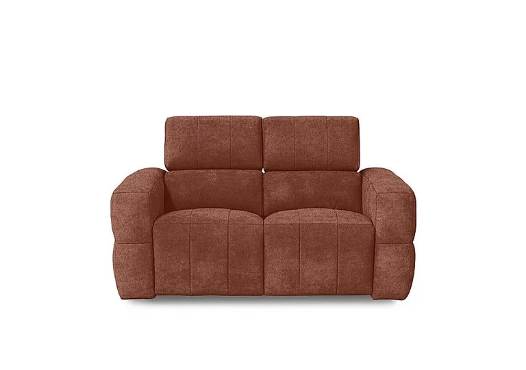 Cube Fabric 2 Seater Power Recliner Sofa with Power Headrests