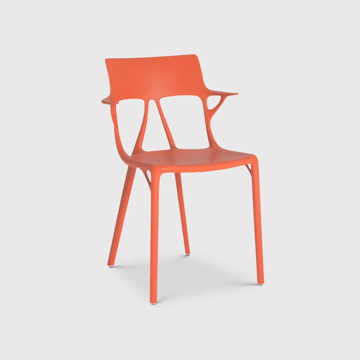 Kartell Ai Dining Chair, Orange Plastic | Barker & Stonehouse 2