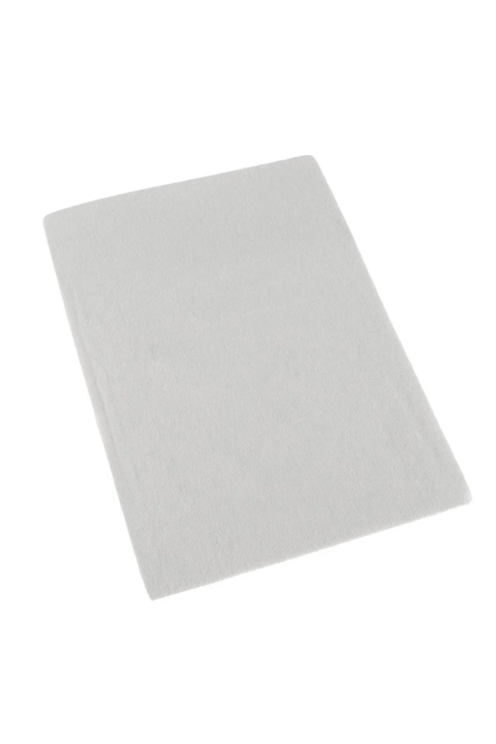 Homescapes 100% Brushed Cotton Cot Flat Sheet Single Pack, 100 x 150 cm in White 1