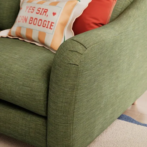 Hattie Slub Faux Linen 3 Seater Sofa 5