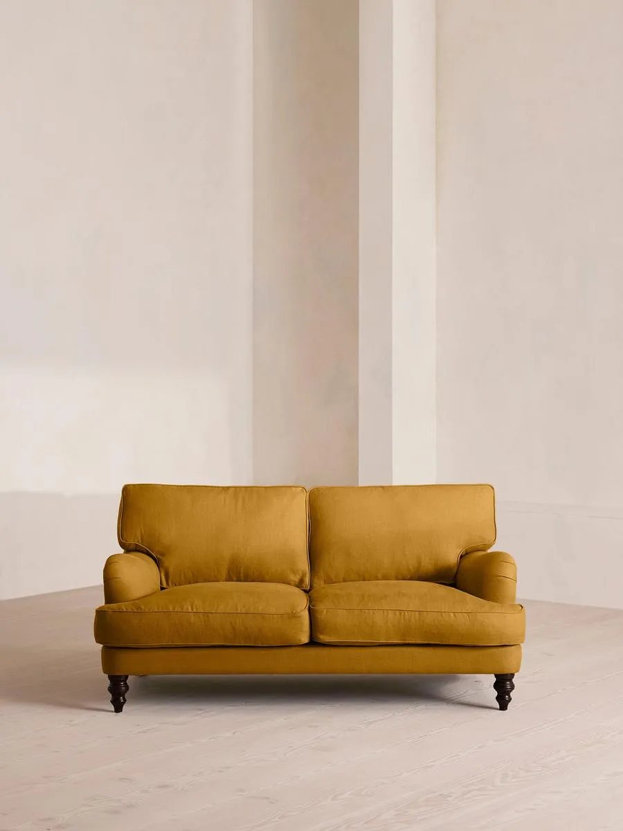 Arundel Two Seater, Sofa, Linen, Turmeric