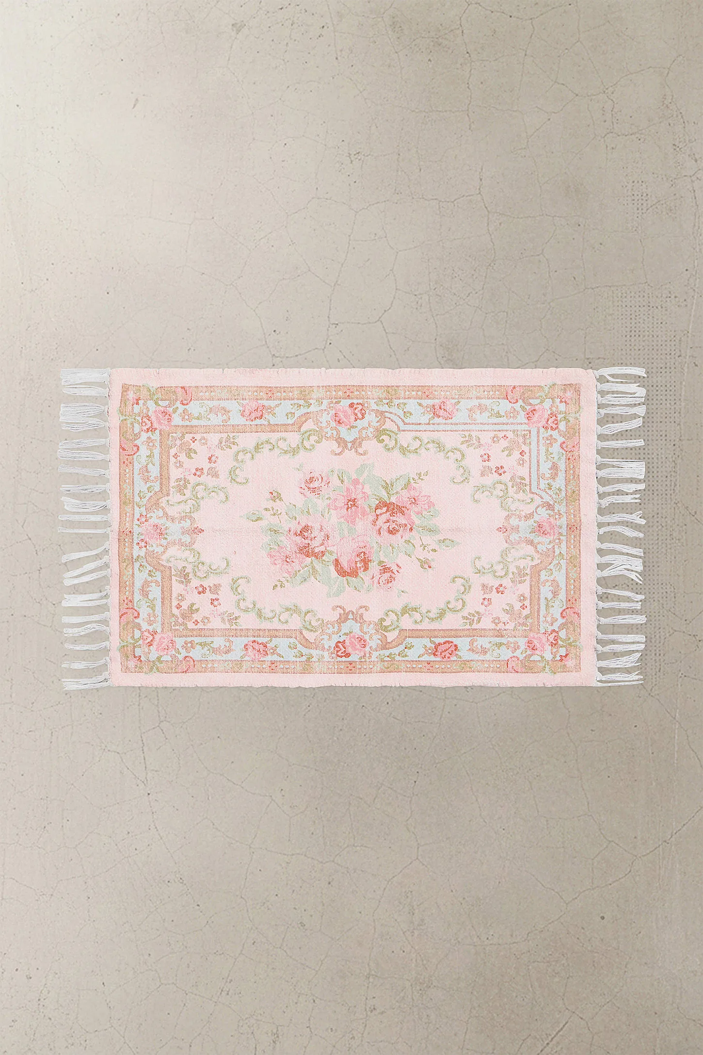 Pink Vintage Rug Bath Mat - Pink 2