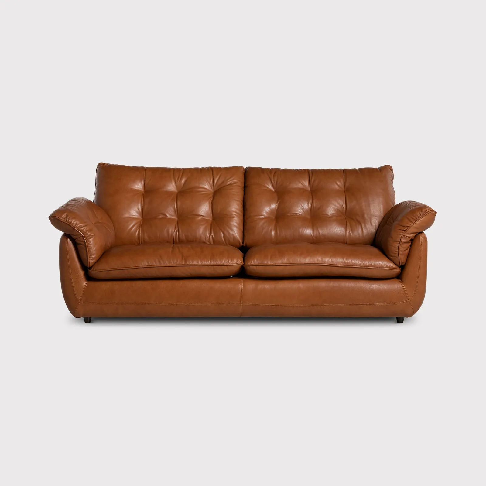 Pelle 2.5 Seater Sofa, Brown Leather | Barker & Stonehouse