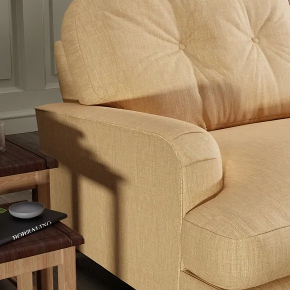 Martha Faux Linen Snuggle Chair 5